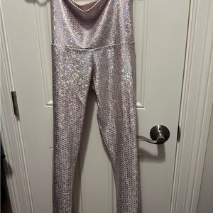 Emily Hsu Pink Mermaid Leggings